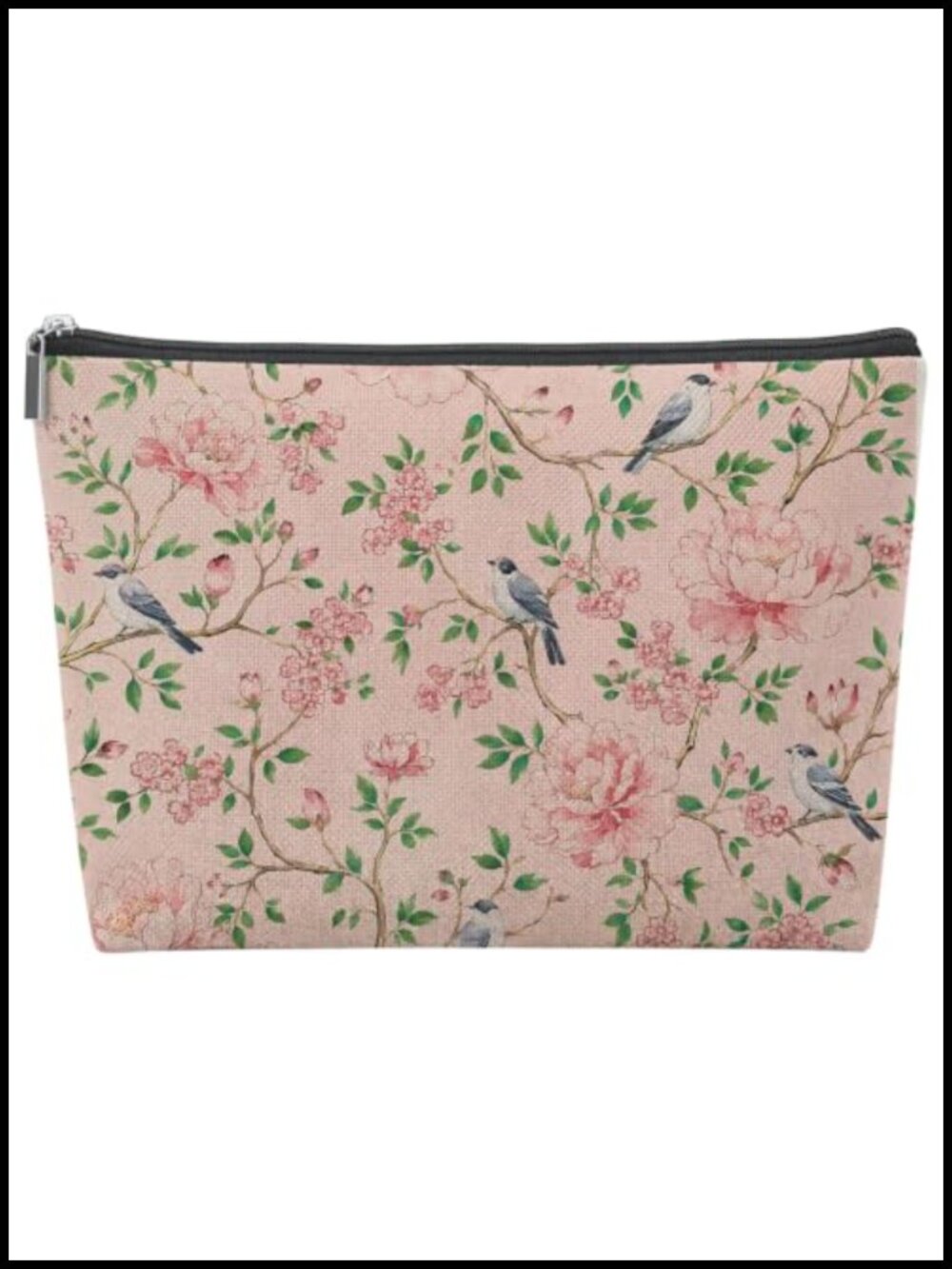 Mahjong Tile Storage Bag Linen Game Night Accessory Large Zippered